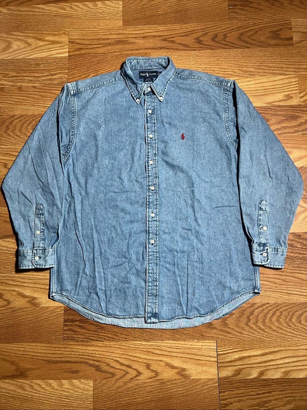 Vintage Ralph Lauren Men’s Blaire Denim Button Shirt Large